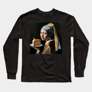 Pearl Earring Carrot Cake Delight Long Sleeve T-Shirt